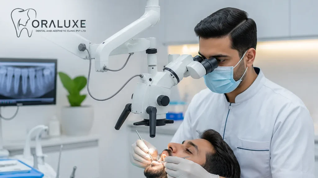 Root canal consultation at Oraluxe Clinic Janakpuri