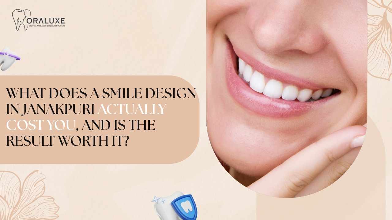 Cosmetic dentist planning smile design treatment in Janakpuri using facial and tooth proportions