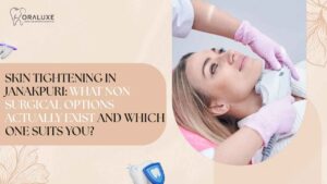 Skin-tightening treatment consultation at Oraluxe in Janakpuri