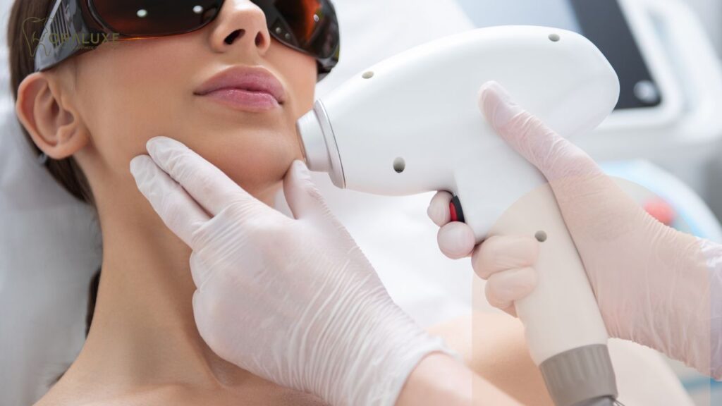 Diagram showing which laser technologies are safe for dark and Indian skin tones